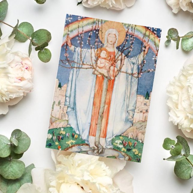 Vintages religiöses Ostern Feiertagskarte (Von Creator hochgeladen)