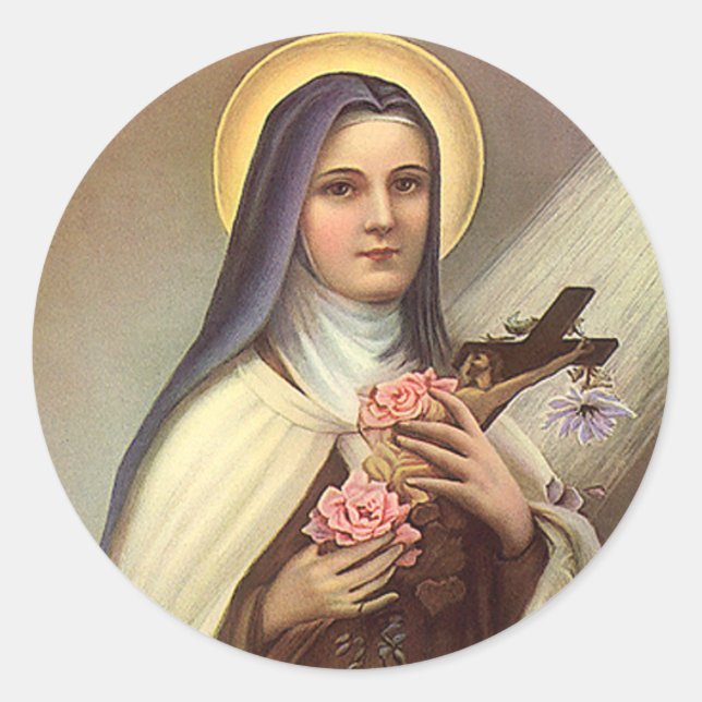 Vintages religiöses Ostern, Nu mit Kreuz Runder Aufkleber (Vorderseite)