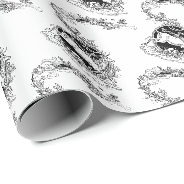 Vintages Ren-Weihnachtsverpackungs-Papier Geschenkpapier (Rolleneckpunkt)