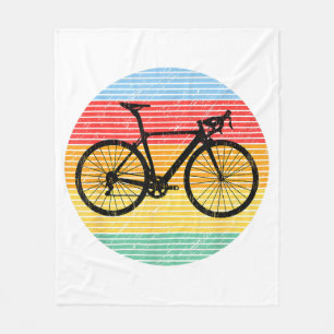 Vintages Rennen Fahrrad Funny Road Racer Geschenk Fleecedecke