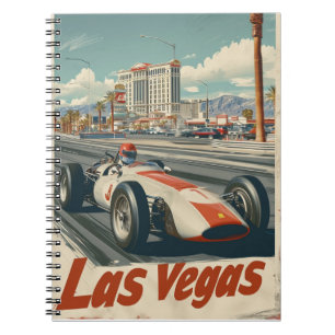 Vintages Rennwagen in Las Vegas Notizblock