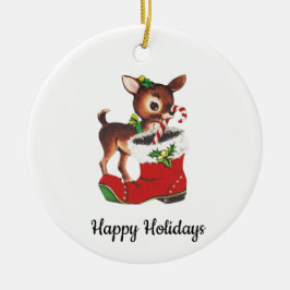 Vintages Rentier Holiday Ornament
