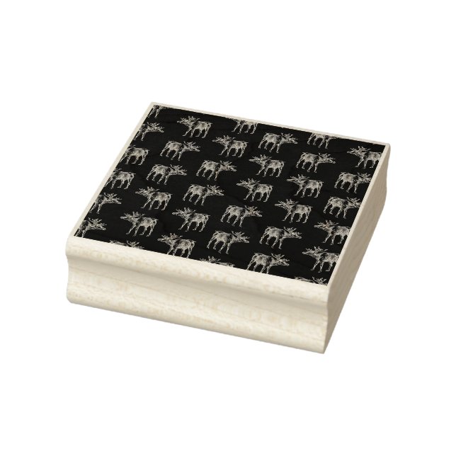 Vintages Rentiermuster Weihnachten und Tiere Schwa Gummistempel (Stempel)