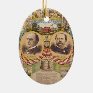 Vintages republikanisches keramik ornament