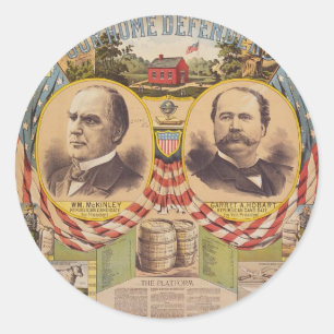 Vintages republikanisches runder aufkleber