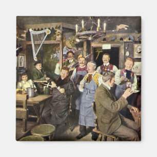 Vintages Restaurant Bar People feiern Party Magnet