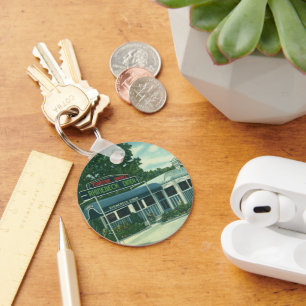 Vintages Restaurant, Retro Rhinebeck Roadside Dine Schlüsselanhänger