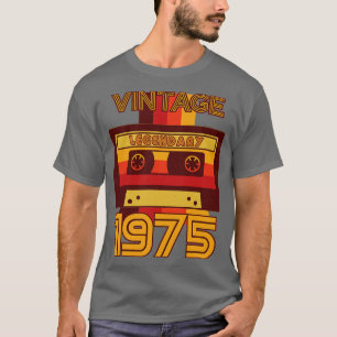 Vintages Retro 1975 legendäres Kassettenband T-Shirt