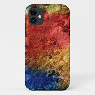 Vintages Retro-Blumenmuster 3 iPhone 11 Hülle