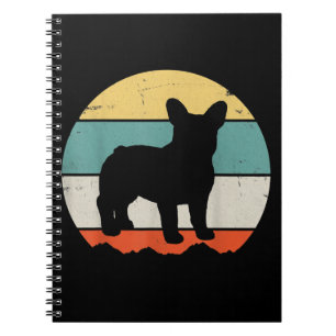 Vintages Retro Bulldog Geschenk für Hunde Vater Ma Notizblock