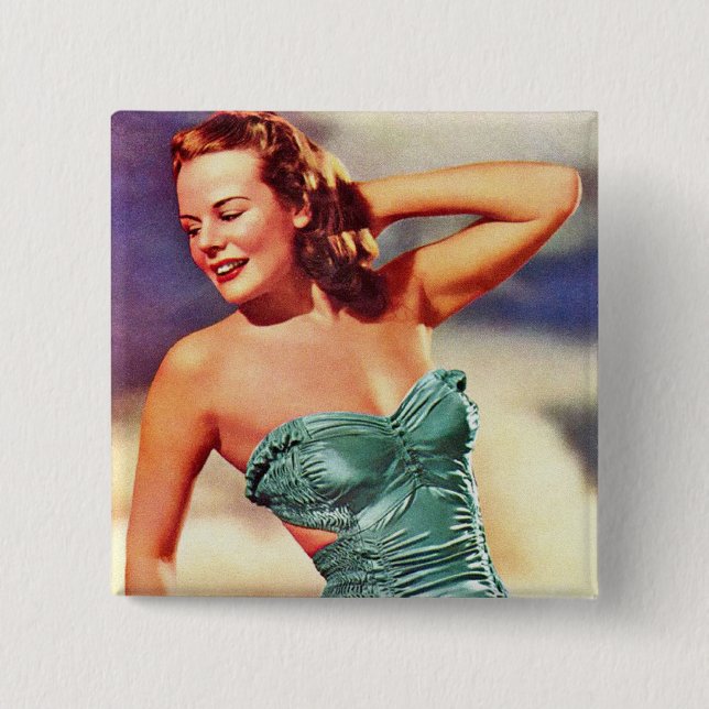Vintages Retro Button (Vorderseite)
