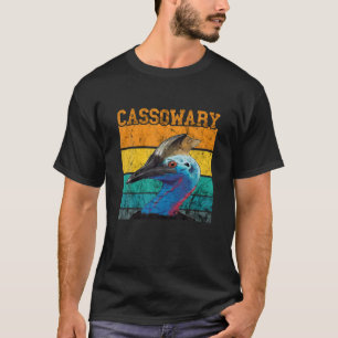 Vintages Retro Cassowary Dino Bird Museo Cantonale T-Shirt