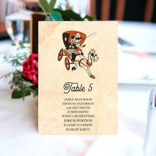 Vintages Retro Classic Comic Buch Rustikale Hochze Tischnummer