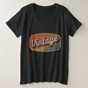 VINTAGES RETRO CLASSIC GIFT  GROßE GRÖßE T-Shirt