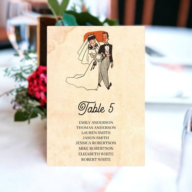 Vintages Retro Comic Buch Pop Rustikale Hochzeit Tischnummer (Von Creator hochgeladen)