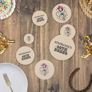 Vintages Retro Cowgirl 40. Geburtstags-Party Konfetti