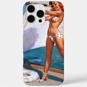 Vintages Retro Elvgren Segelschiff Sailor Button-u iPhone 16 Pro Max Hülle