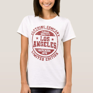 Vintages Retro-Emblem von Los Angeles T-Shirt