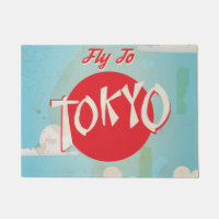 Vintages Retro Fly to Tokyo Reiseplakat