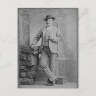 Vintages Retro-Foto auf der Postkarte