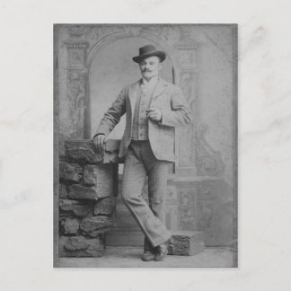 Vintages Retro-Foto auf der Postkarte
