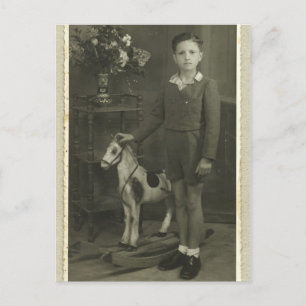 Vintages Retro-Foto auf der Postkarte