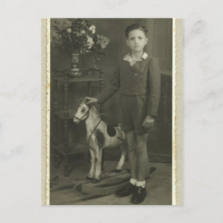 Vintages Retro-Foto auf der Postkarte