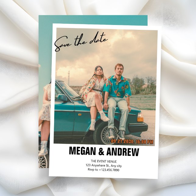 Vintages Retro-Foto Save The Date (Von Creator hochgeladen)