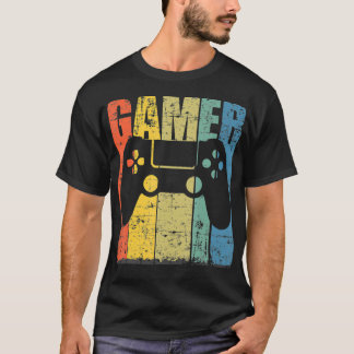 Vintages Retro-Gamer-Videospiel für Jungen Kinder  T-Shirt