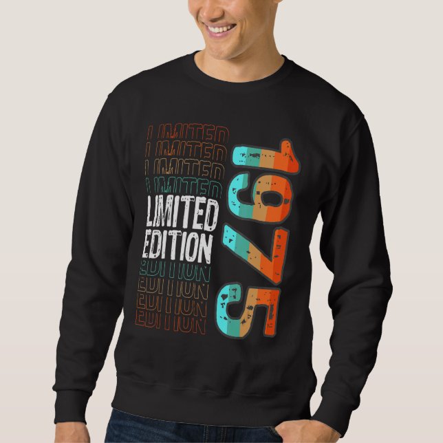 Vintages Retro-Geburtsjahr 1975 Sweatshirt (Vorderseite)