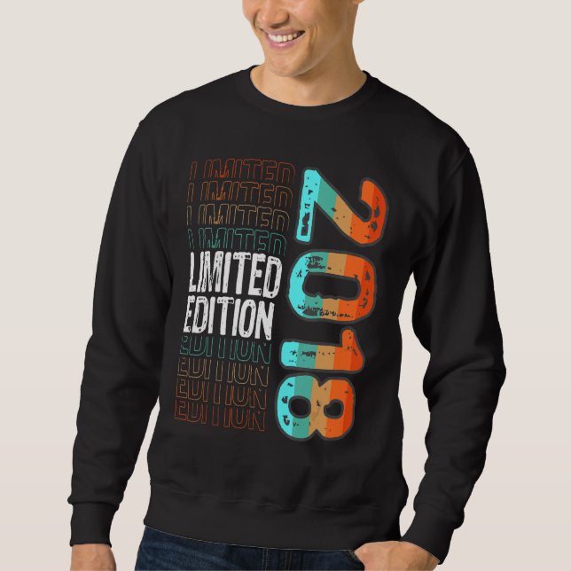Vintages Retro-Geburtsjahr 2018 Sweatshirt (Vorderseite)