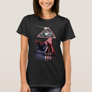 Vintages Retro-Gefängnis US-Flagge Hapkido T-Shirt