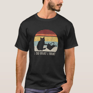 Vintages Retro I Do I What I Woll Cat T-Shirt