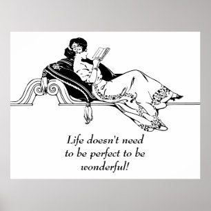 Vintages Retro-inspirierendes Lebensangebot Poster