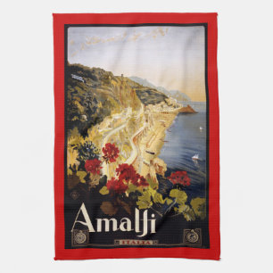 Vintages retro italienisches Plakat Küchentuch