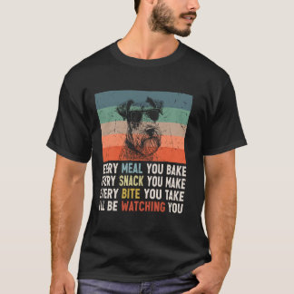 Vintages Retro Jeden Imbiss Funny Airedale T-Shirt