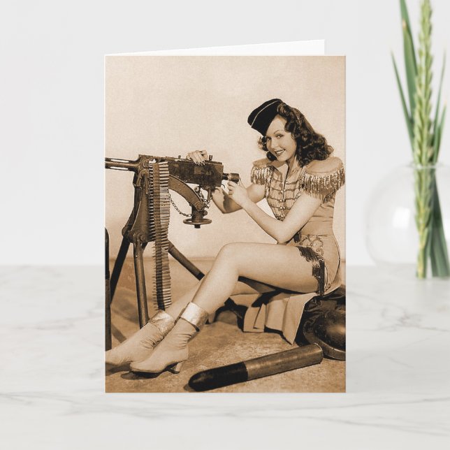 Vintages Retro Karte (Vorderseite)