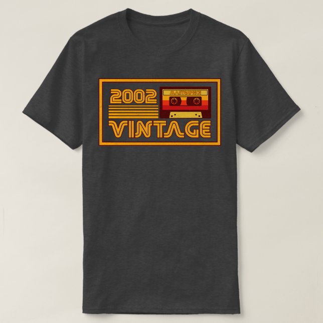 Vintages Retro-Kassettenband 2002 T-Shirt (Design vorne)