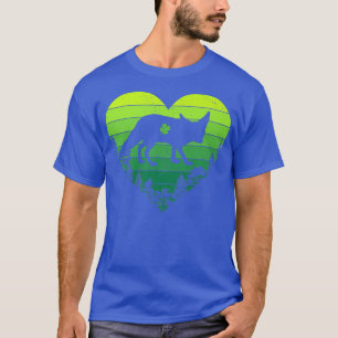 Vintages Retro Kleeblatt Fennec T-Shirt