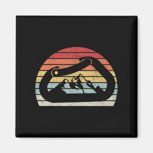 Vintages Retro-Klettern Magnet