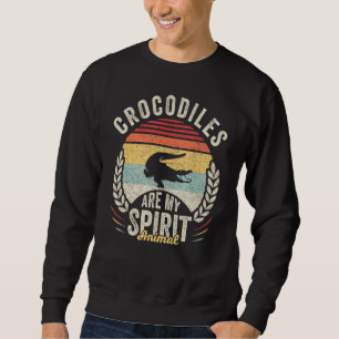 Vintages Retro-Krokodil ist mein Spirit Animal Cro Sweatshirt