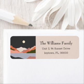 Vintages Retro Landscape-Rückgabezeichen