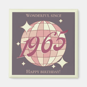 Vintages Retro-lila 1965 Magnet