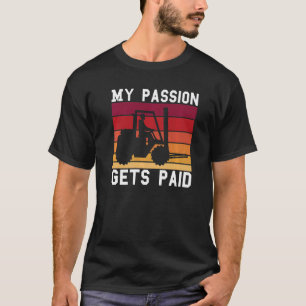 Vintages Retro Meine Leidenschaft erhält bezahlten T-Shirt