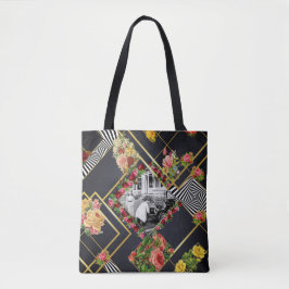 Vintages Retro mit Spitzen und Blume auftragen