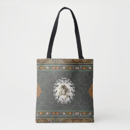Vintages Retro mit Spitzen und Blume auftragen