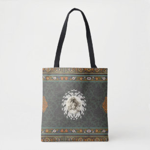 Vintages Retro mit Spitzen und Blume auftragen