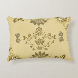 Vintages Retro mit Spitzen und Blume auftragen Dekokissen