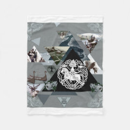 Vintages Retro mit Spitzen und Blume auftragen Fleecedecke