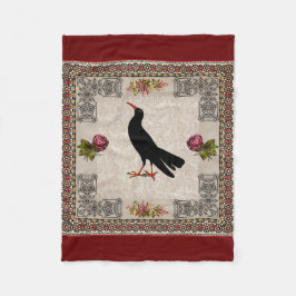Vintages Retro mit Spitzen und Blume auftragen Fleecedecke